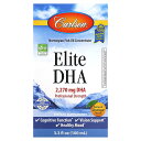 Carlson エリート DHA 【 iHerb アイハーブ 公式 】 カールソン オメガ3 オメガ3脂肪酸 ドコサヘキサエン酸 EPA カールソンラボ サプリ...