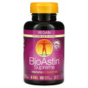 【POINT20倍★7/18 0:00~7/26 1:59】Nutrex Hawaii バイオアスチン スプリーム 【 iHerb アイハーブ 公式 】 ニュートレックスハワイ ハワイアン アスタキサンチン ハワイ産 藻由来 ビタミンE オリーブオイル サプリ 植物性ソフトジェル 6mg 60粒