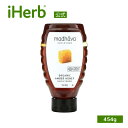 Madhava Natural Sweeteners オーガニック アンバーハニー 【 iHerb アイハーブ 公式 】 マダバ ナチュラルスイートナー 有機 ハチミツ はちみつ 蜂蜜 クリーン & シンプル 無ろ過 454g