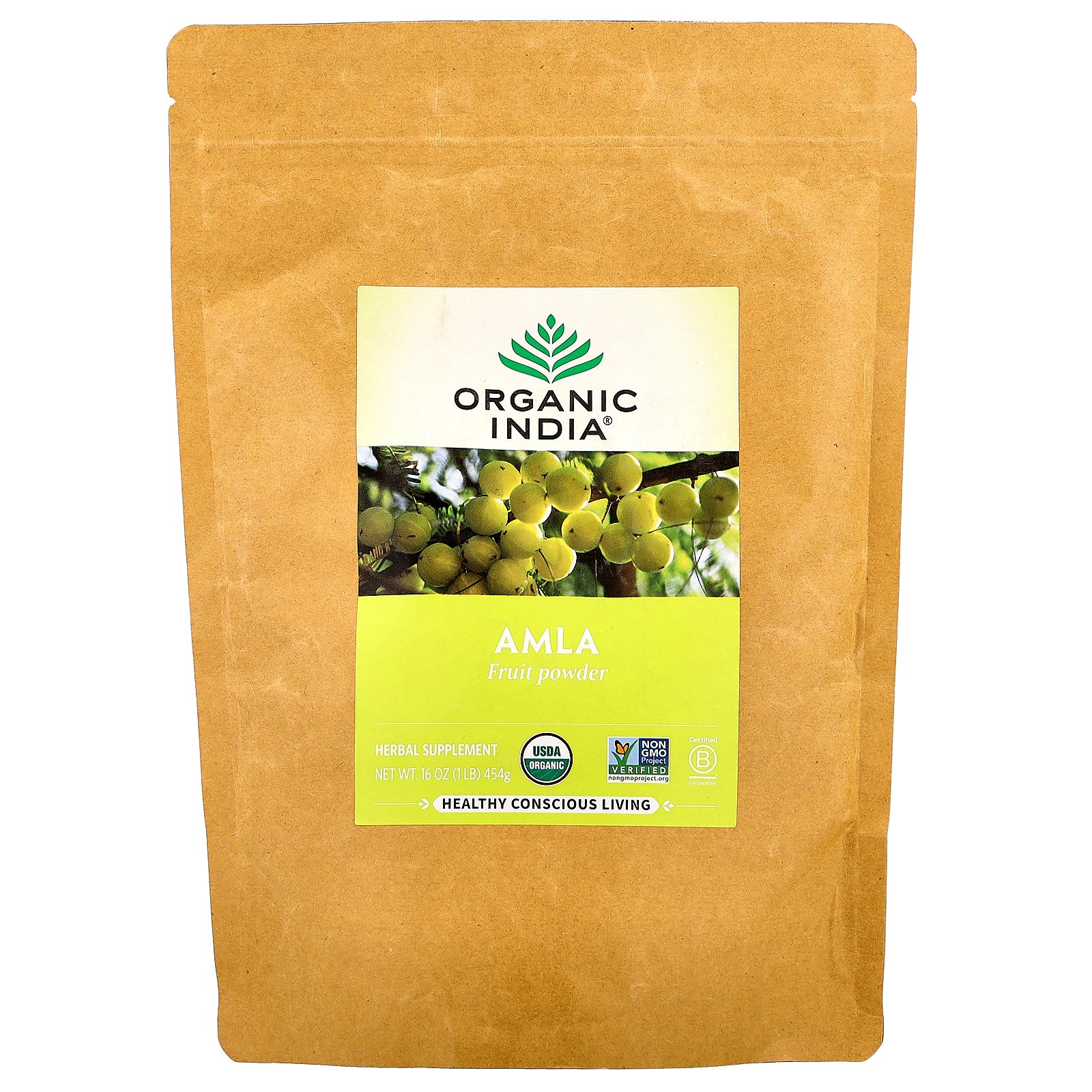 【7,000円以上購入で20%OFFクーポン★9/4 20:00~9/11 01:59】Organic India アムラ フルーツパウダー オーガニック 【 iHerb アイハーブ 公式 】 オーガニックインディア 有機 Amla アーマラキー アンマロク ユカン サプリメント サプリ パウダー 粉末 454g iherb-official-10002167 iHerb サンプル画像2