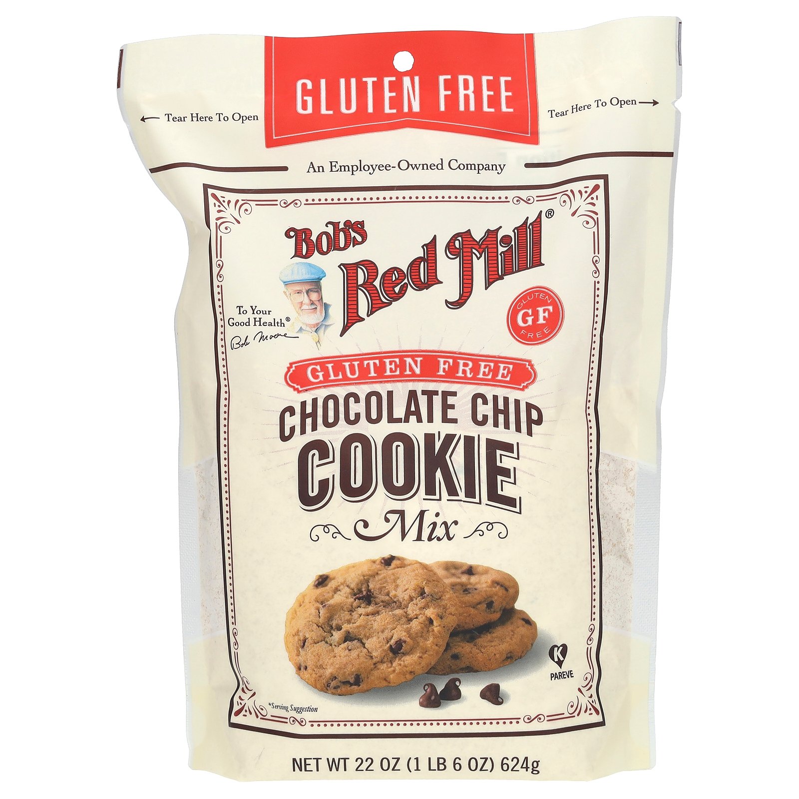 Bob's Red Mill チョコレートチップ クッキーミックス 【 iHerb アイハーブ 公式 】 ボブズレッドミル クッキーミックス グルテンフリー 624g 2