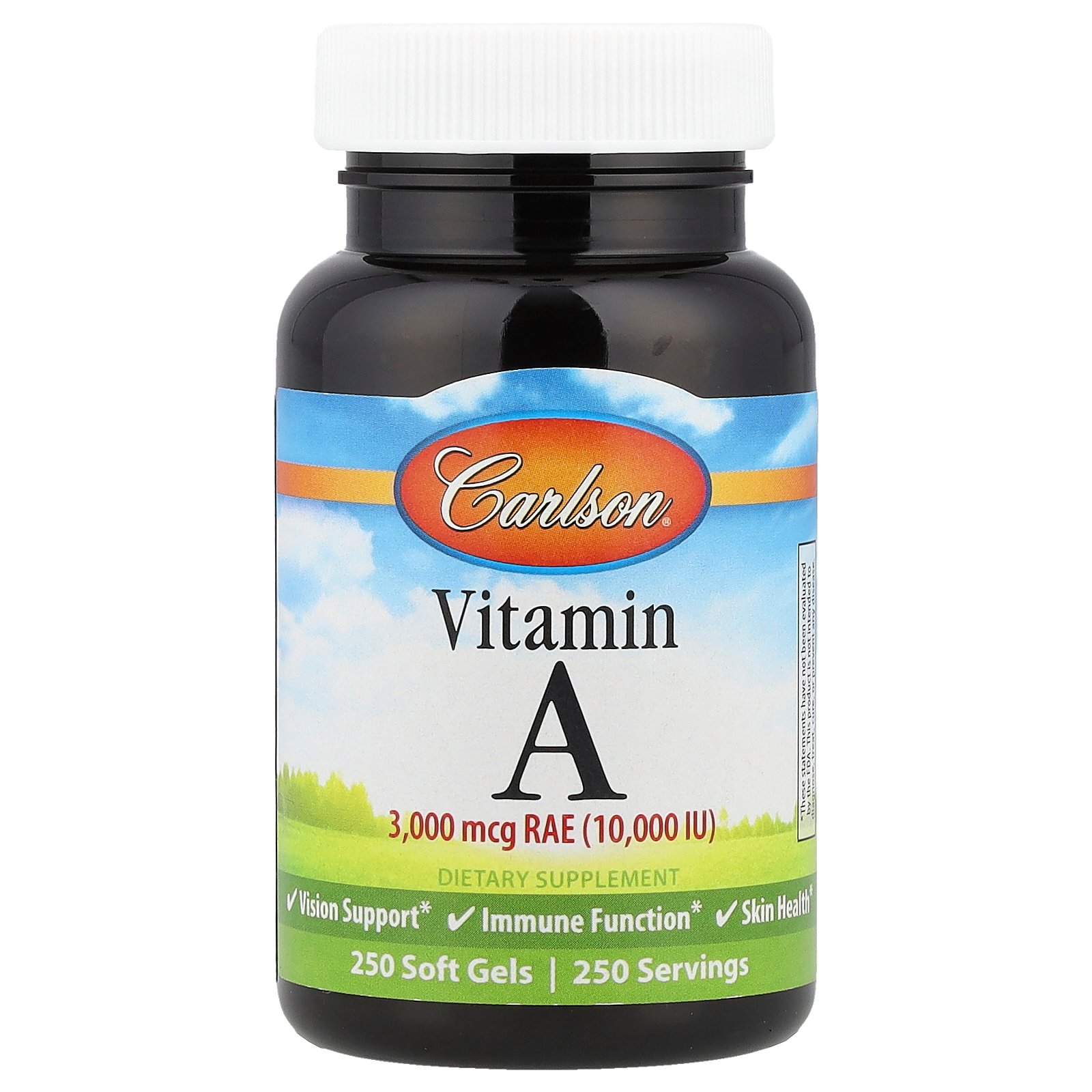 Carlson ビタミンA 【 iHerb アイハーブ 公式 】 カールソン ビタミン A ビタミン類 タラ肝油 パルミチン酸 ビタミンサプリ カールソンラボ サプリメント サプリ ソフトジェル 10,000IU 250粒 iherb-official-10002391 iHerb サンプル画像2