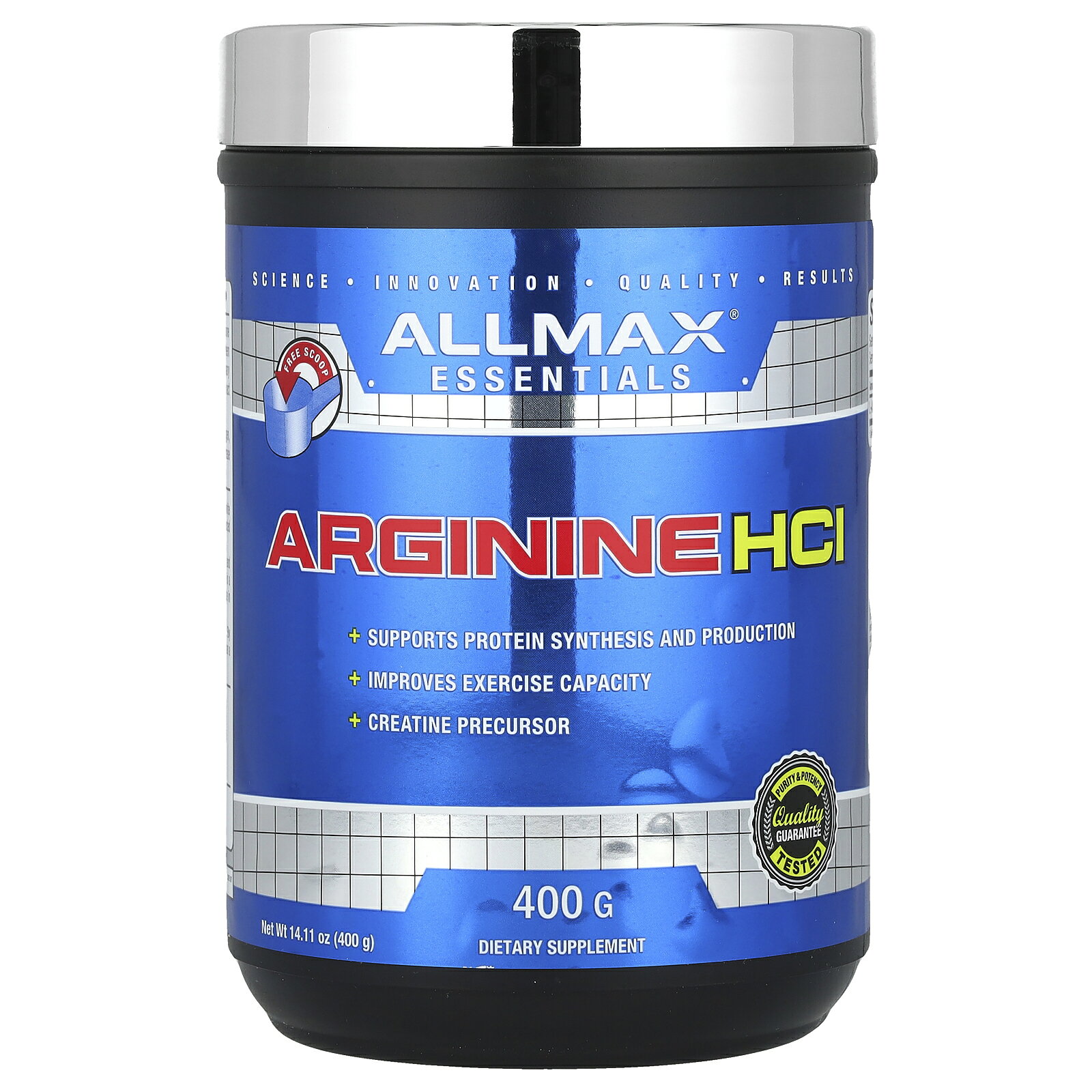ALLMAX アルギニン 【 iHerb アイハーブ 公式 】 オールマックスニュートリション アルギニンHCI L-アルギニン 一酸化窒素 アミノ酸 サプリメント サプリ 健康食品 栄養補助食品 パウダー 粉末 400g iherb-official-10002191 iHerb サンプル画像2