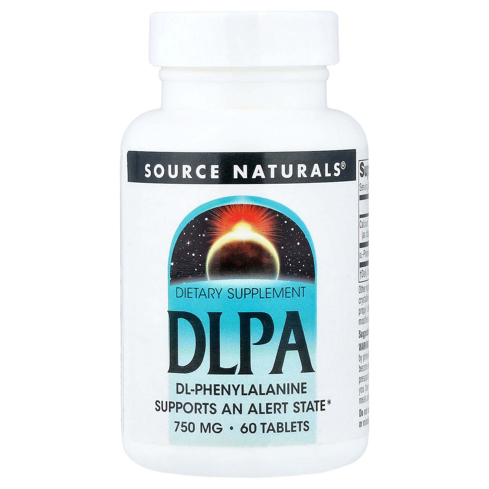 Source Naturals DLPA 【 iHerb アイハーブ 公式 】 ソースナチュラルズ DL-フェニルアラニン サプリ サプリメント タブレット750mg 60粒 iherb-official-10002040 iHerb サンプル画像2
