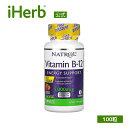 Natrol ビタミンB-12 【 iHerb アイハーブ 公式 】 ナトロール ビタミンB12 ビタミンB ビタミン B B12 ビタミン類 ビタミンサプリ サプリメント サプリ 速溶性 チュアブル タブレット イチゴ味 5,000mcg 100粒