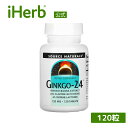 Source Naturals イチョウ-24 【 iHerb アイハーブ 公式 】 ソースナチュラルズ Ginkgo-24 銀杏-24 イチョウ イチョウ葉 ...