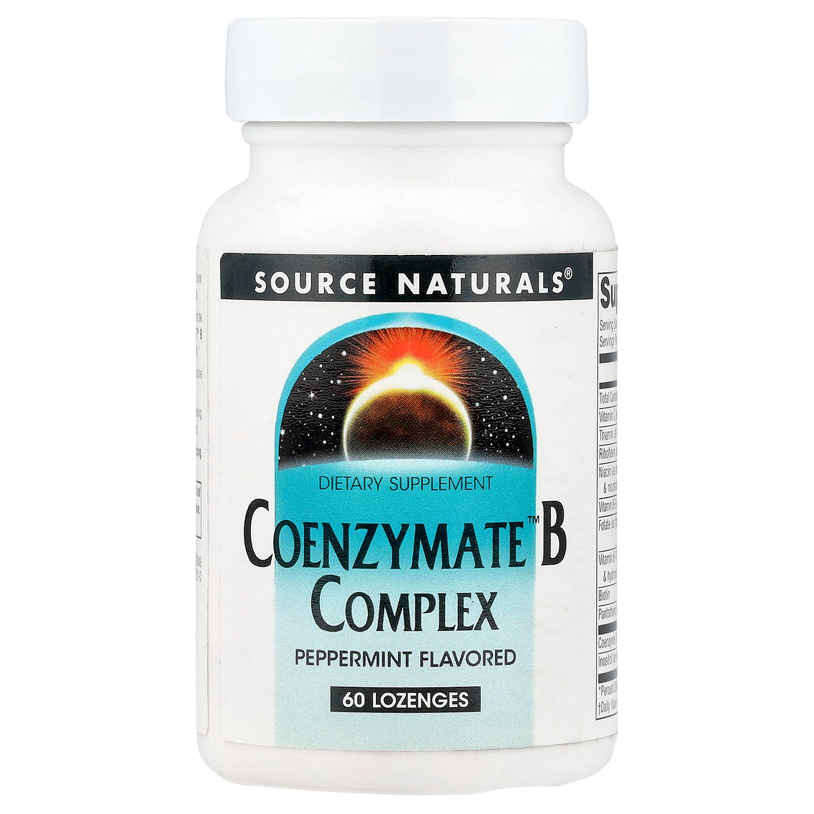 Source Naturals コエンザイメイテッド B複合体 【 iHerb アイハーブ 公式 】 ソースナチュラルズ Coenzymate ビタミン ビタミンB ビタミンB群 コエンザイメイト サプリ サプリメント トローチ ペパーミント味 60粒 iherb-official-10001429 iHerb サンプル画像2
