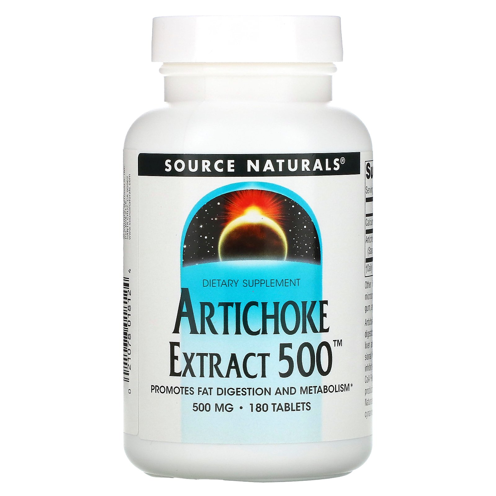 Source Naturals アーティチョークエキス 500  ソースナチュラルズ Artichoke Extract アーティチョーク サプリ サプリメント タブレット 500mg 180粒