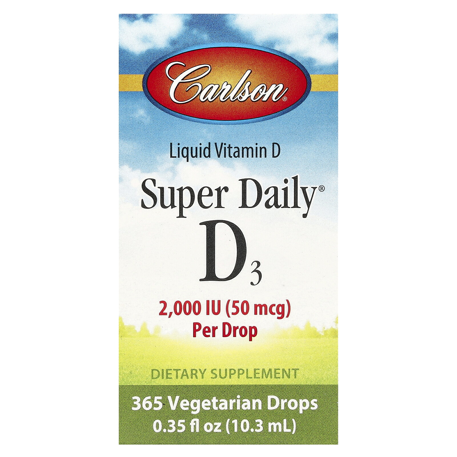 Carlson スーパーデイリー D3 【 iHerb アイハーブ 公式 】 カールソン ビタミンD3 ビタミンD ビタミン D ビタミンサプリ MCTオイル カールソンラボ サプリメント サプリ 2,000IU 50mcg リキッド 液体 10.3ml iherb-official-10002400 iHerb サンプル画像2