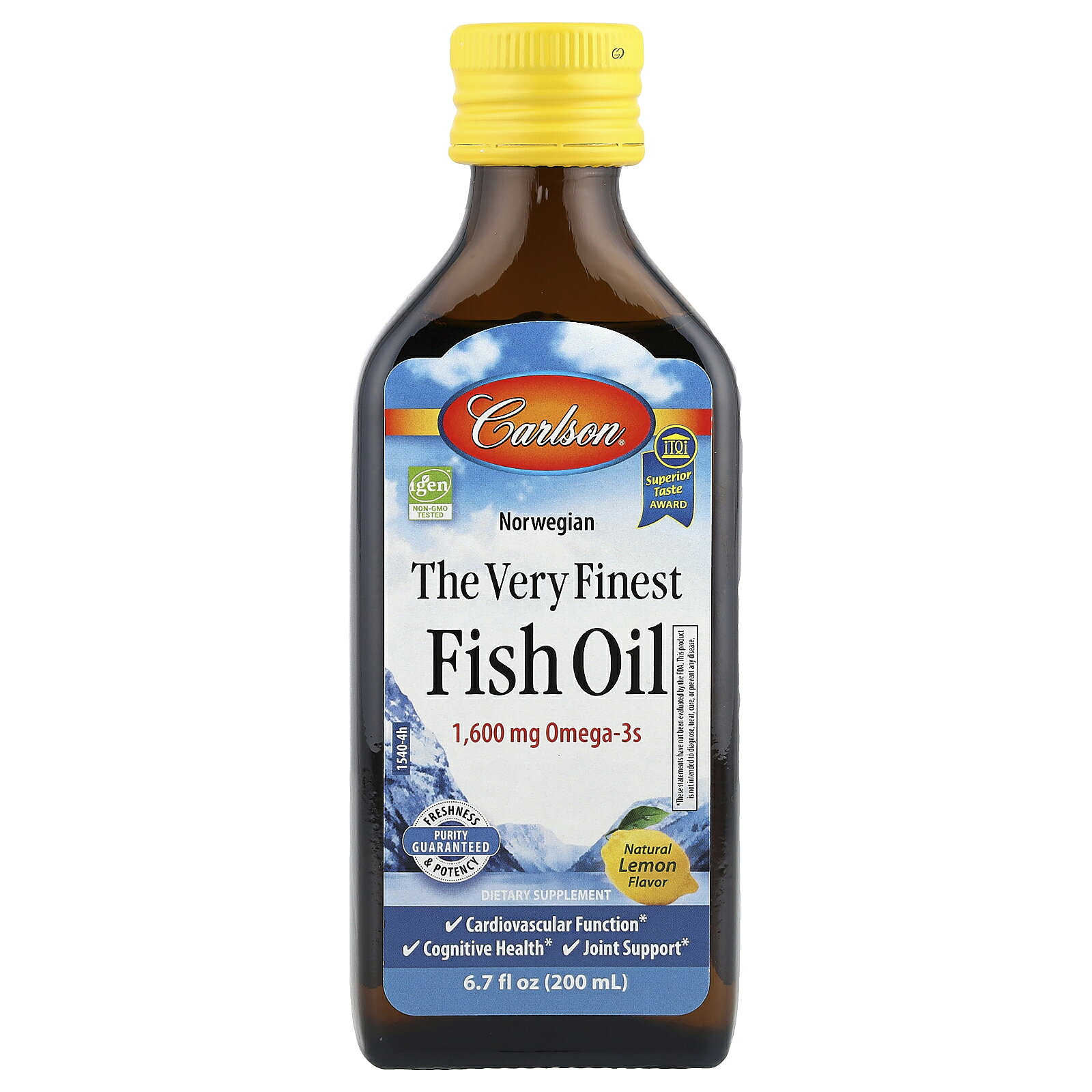 【7,000円以上購入で20%OFFクーポン★9/4 20:00~9/11 01:59】Carlson フィッシュオイル 【 iHerb アイハーブ 公式 】 カールソン オメガ3 オメガ3脂肪酸 ノルウェー産 DHA EPA ビタミンE カールソンラボ サプリメント サプリ リキッド 液体 天然レモン味 1,600mg 200ml iherb-official-10002422 iHerb サンプル画像2