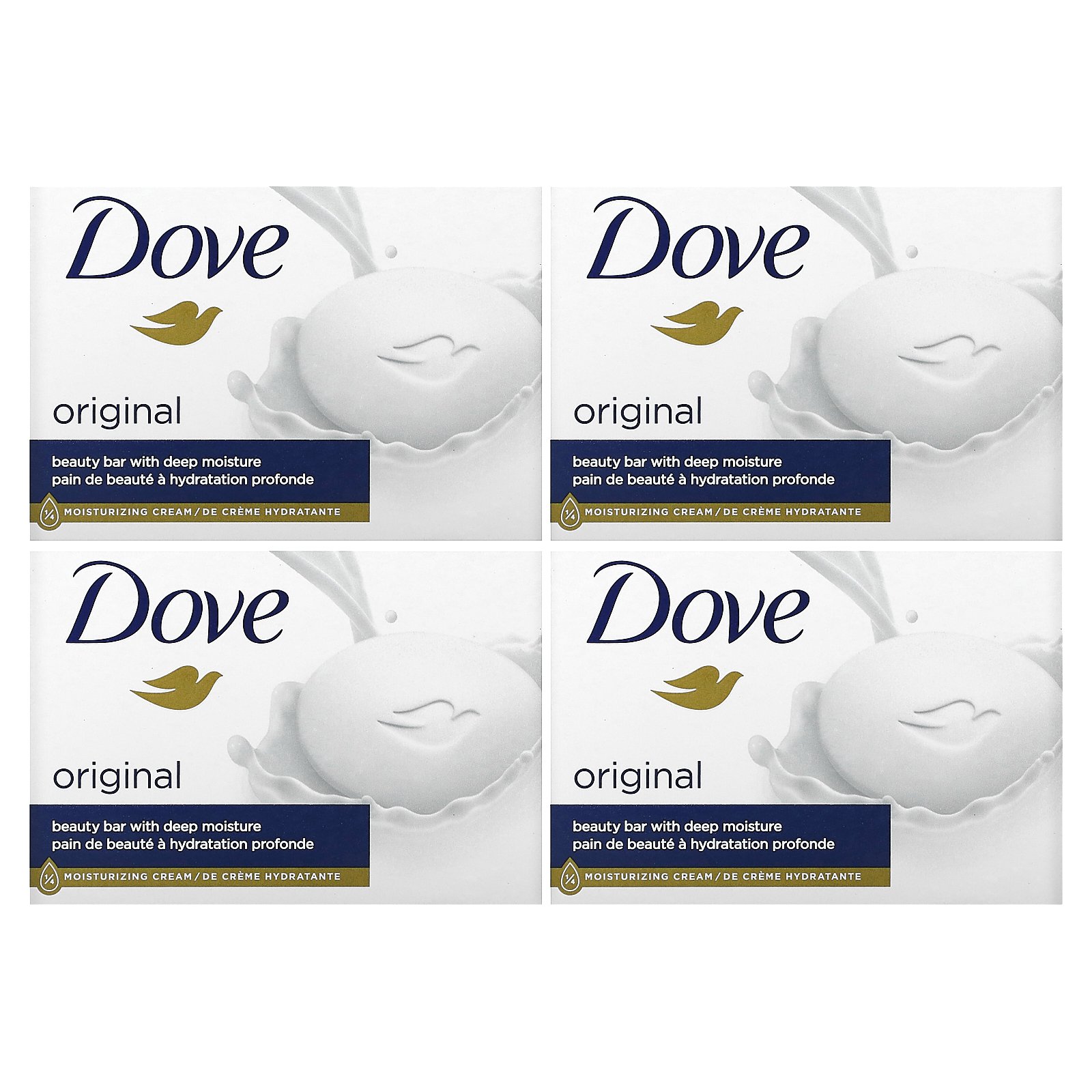 【P15倍★5/9 20:00~5/16 01:59】Dove ホワイトビューティーバー 【 iHerb アイハーブ 公式 】 ダヴ 固形美容石鹸 保湿クリーム配合 4個 各106g