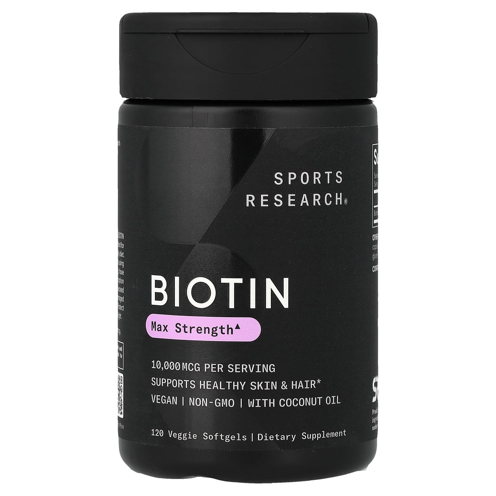 【6,000円以上購入で15%OFFクーポン★10/14 20:00~10/17 09:59】Sports Research ビオチン ココナッツオイル 配合 【 iHerb アイハーブ 公式 】 スポーツリサーチ サプリメント サプリ ビタミン ビタミンB ビタミンB群 植物性 ソフトジェル 10,000mcg 120粒 iherb-official-10000337 iHerb サンプル画像2