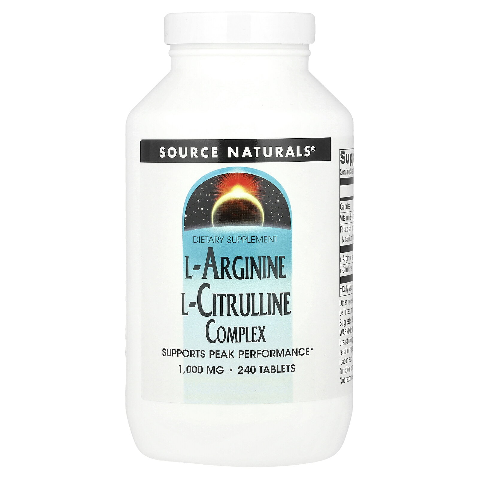 Source Naturals L-アルギニン L-シトルリン コンプレックス 【 iHerb アイハーブ 公式 】 ソースナチュラルズ シトルリン アルギニン 複合体 アミノ酸 サプリ 健康食品 栄養補助食品 タブレット 1,000mg 240粒 iherb-official-10004007 iHerb サンプル画像2
