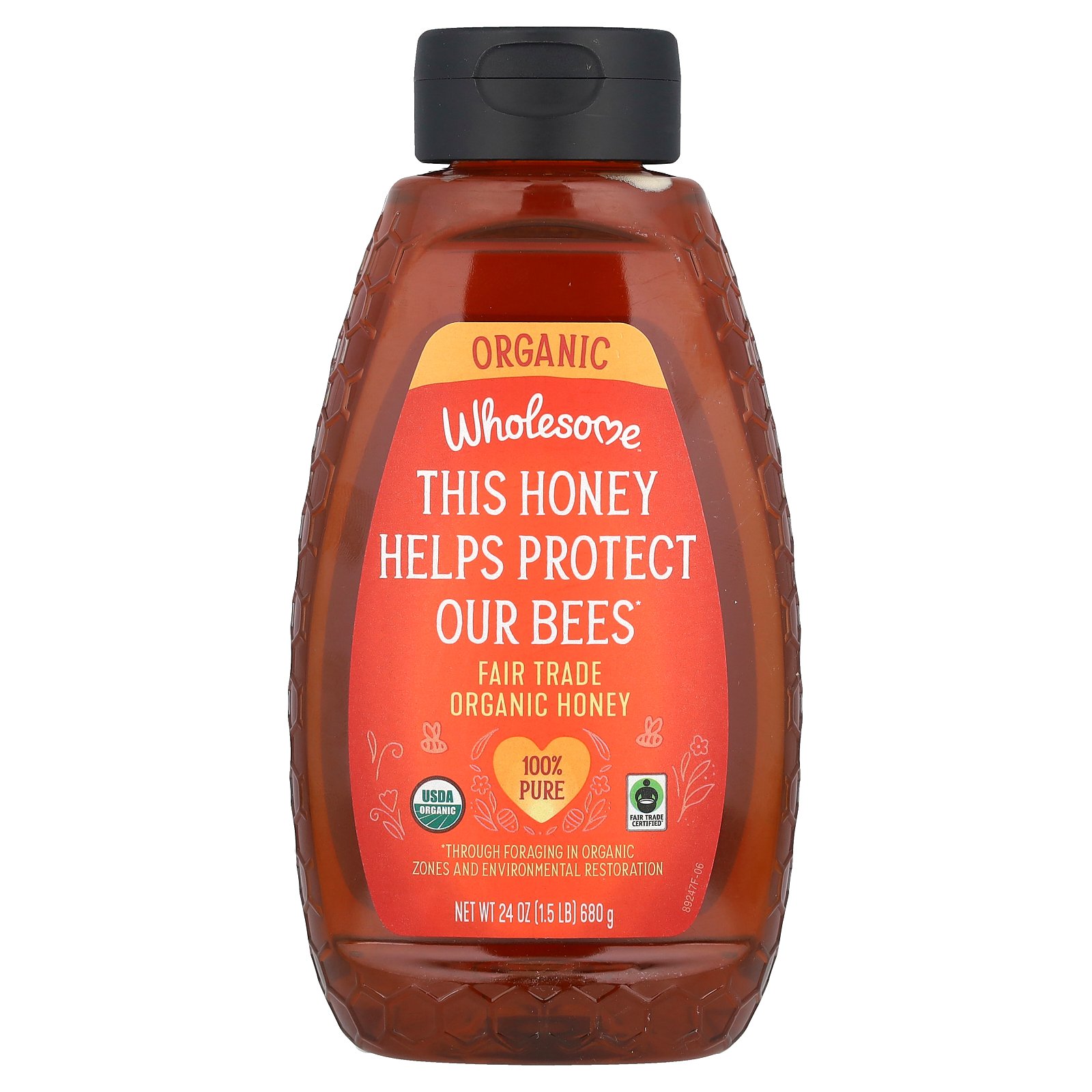 【7,000円以上購入で20%OFFクーポン★9/19 20:00~9/24 01:59】Wholesome Sweeteners はちみつ オーガニック 【 iHerb アイハーブ 公式 】 ホールサム スイートナー オーガニックハニー 有機 100% ピュア ハチミツ ハニー 蜂蜜 甘味料 フェアトレード 無農薬 680g iherb-official-10000128 iHerb サンプル画像2
