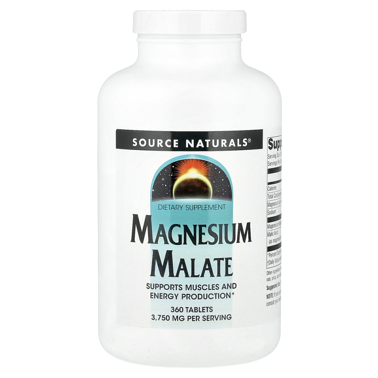 Source Naturals リンゴ酸マグネシウム 【 iHerb アイハーブ 公式 】 ソースナチュラルズ リンゴ酸 マグネシウム サプリメント サプリ ミネラル ミネラルサプリ タブレット 3,750mg 360粒 iherb-official-10001366 iHerb サンプル画像2