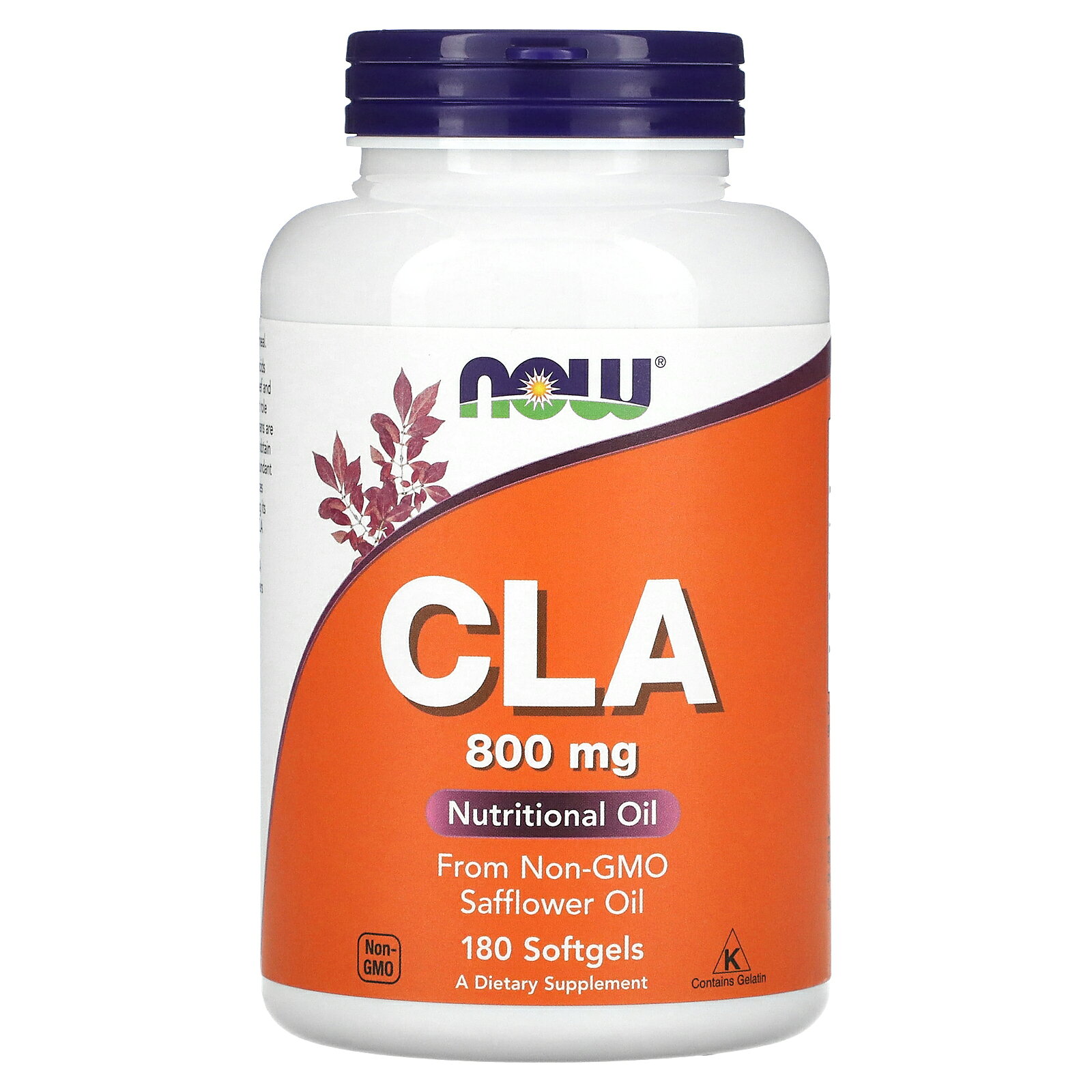 NOW Foods CLA 共役リノール酸 【 iHerb アイハーブ 公式 】 ナウフーズ サプリメント サプリ サフラワーオイル ベニバナ油 紅花油 紅花オイル ソフトジェル 800mg 180粒 iherb-official-10000318 iHerb サンプル画像2