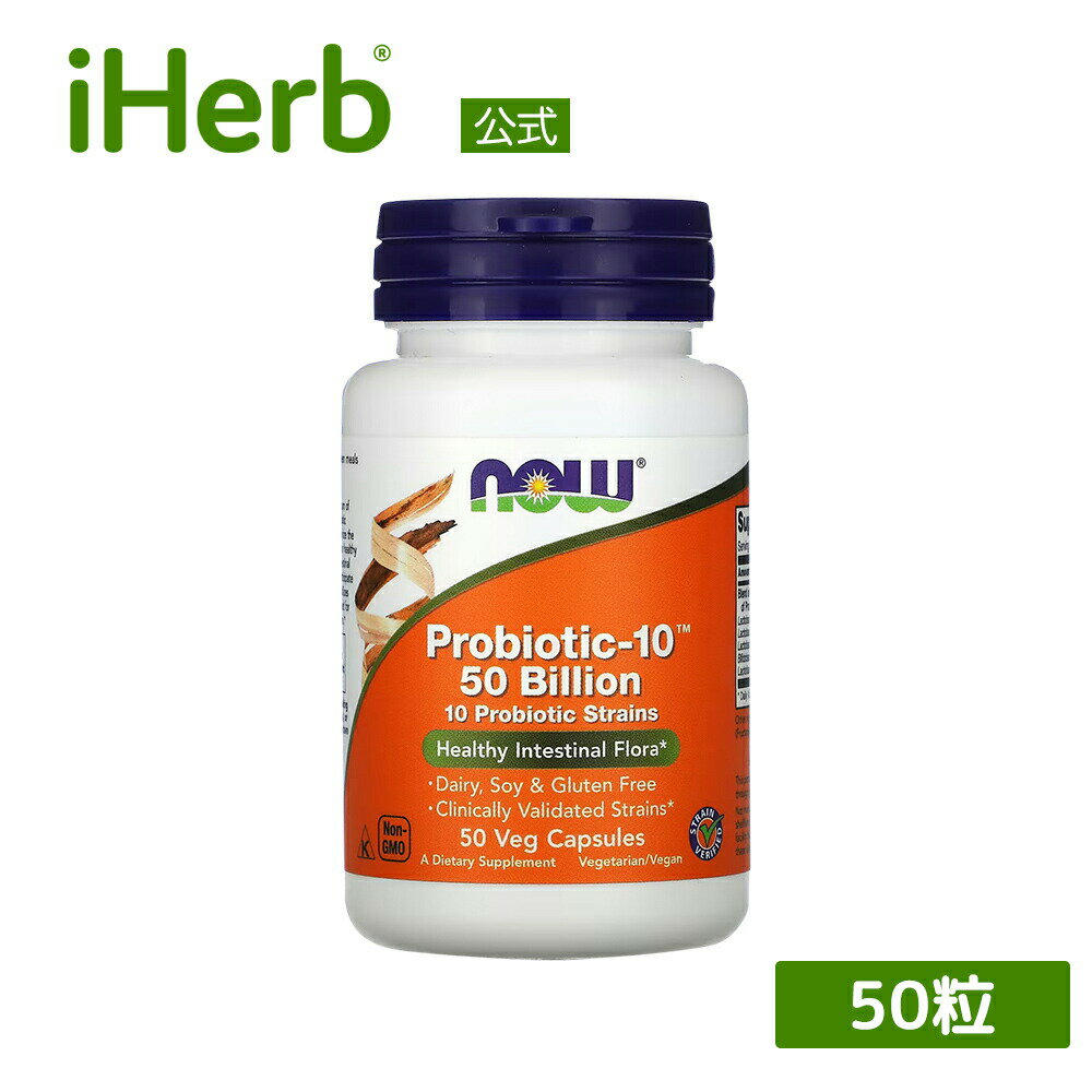 NOW Foods ץХƥå-10 500  iHerb ϡ   ʥա ץ ץ ץХƥ Probiotic-10  ӥե ե饯ȥꥴ ʪ ٥ץ 50γ