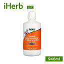 NOW Foods グルコサミン & コンドロイチン MSM 配合 液体 【 iHerb アイハーブ 公式 】 ナウフーズ メチルスルフォニルメタン メチルスルホニルメタン ビタミンC マンガン サプリメント リキッド シトラス 946ml