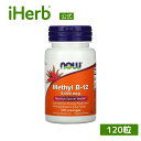 NOW Foods メチルB12 【 iHerb アイハーブ 公式 】 ナウフーズ ビタミンB12 ビタミン B12 ビタミンB 葉酸 サプリメント サプリ メチルコバラミン 植物性 トローチ 5,000mcg 120粒