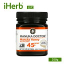 【マラソン期間限定MAX P20倍】Manuka Doctor マヌカハニー マルチフローラル 【 iHerb アイハーブ 公式 】 マヌカドクター マヌカ はちみつ 蜂蜜 甘味料 ニュージーランド産 メチルグリオキサール MGO45 250g