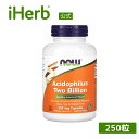 NOW Foods アシドフィルス菌 20億 【 iHerb アイハーブ 公式 】 ナウフーズ 乳酸菌 サプリメント サプリ プロバイオティクス プロバイオティック ラクトバチルス 植物性 植物性カプセル ベジカプセル 250粒