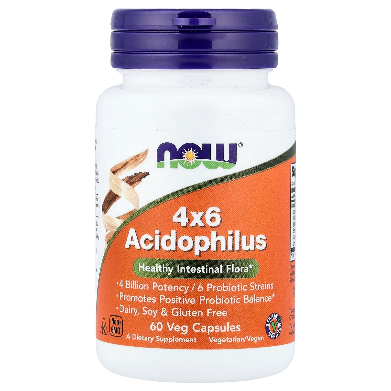NOW Foods 4×6 アシドフィルス 【 iHerb アイハーブ 公式 】 ナウフーズ アシドフィルス菌 ビフィズス菌 乳酸菌 サプリメント サプリ プロバイオティクス プロバイオティック 植物性 カプセル ベジカプセル 60粒 iherb-official-10001128 iHerb サンプル画像2