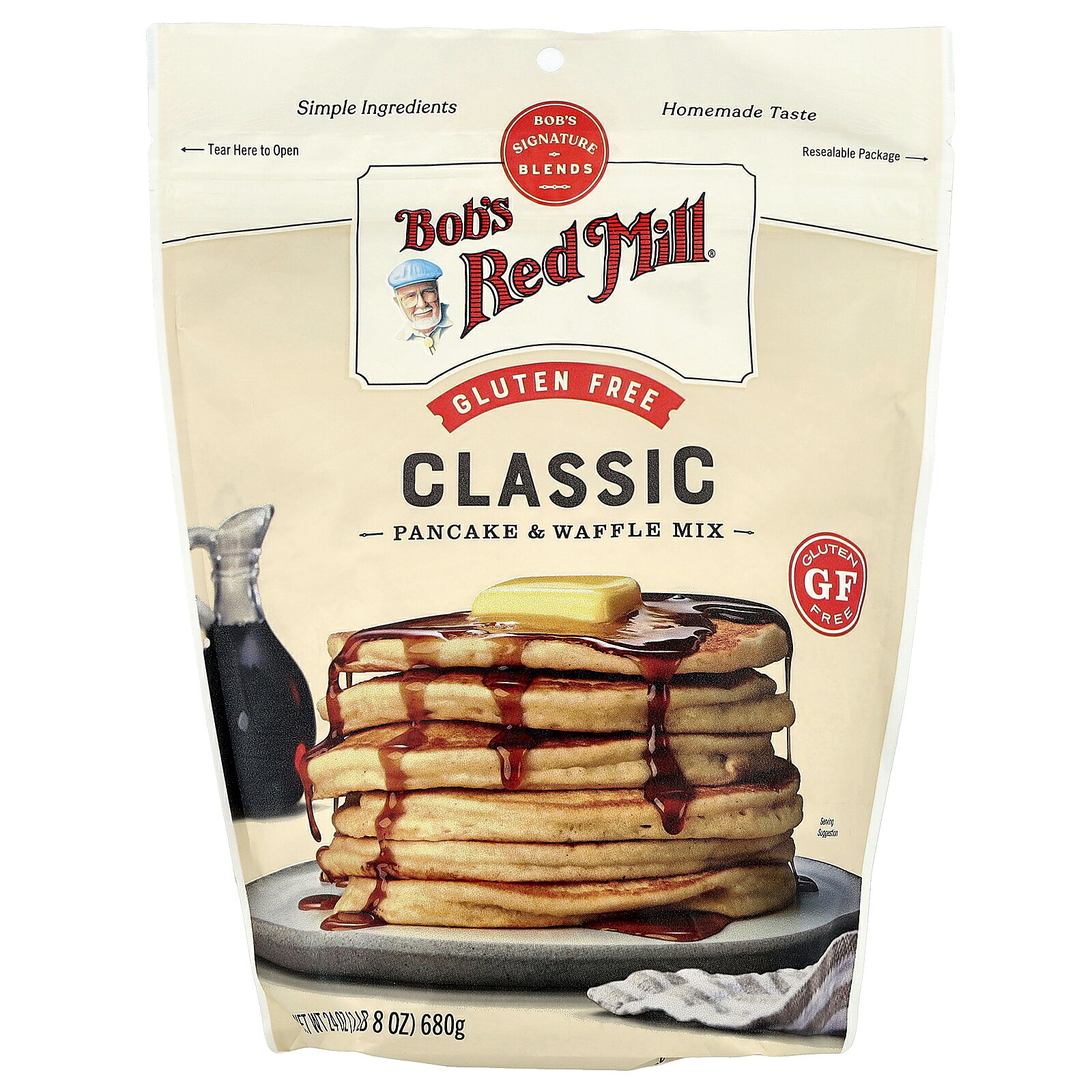 Bob's Red Mill パンケーキミックス グルテンフリー 【 iHerb アイハーブ 公式 】 ボブズレッドミル パンケーキ粉 パンケーキ もち粉 ワッフル ホットケーキ ホットケーキミックス 製菓材料 スイーツ おやつ 680g iherb-official-10000175 iHerb サンプル画像2