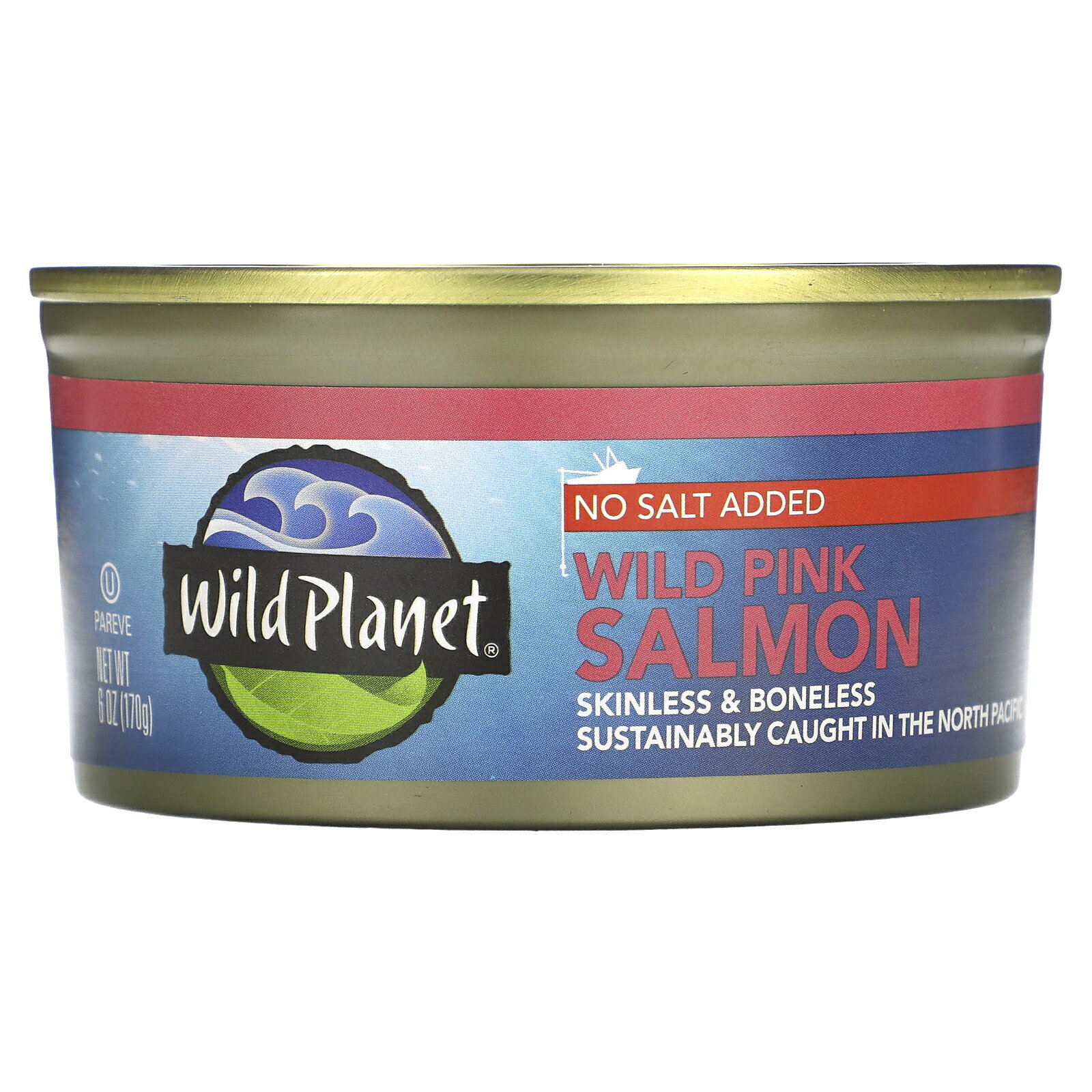 Wild Planet ピンクサーモン 缶詰  ワイルドプラネット 天然 カラフトマス 塩分無添加 皮・骨なし 170g