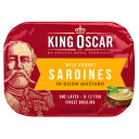 King Oscar イワシ 缶詰 【 iHerb アイハーブ 公式 】 キングオスカー いわし缶 サーディン ディジョン マスタード 106g