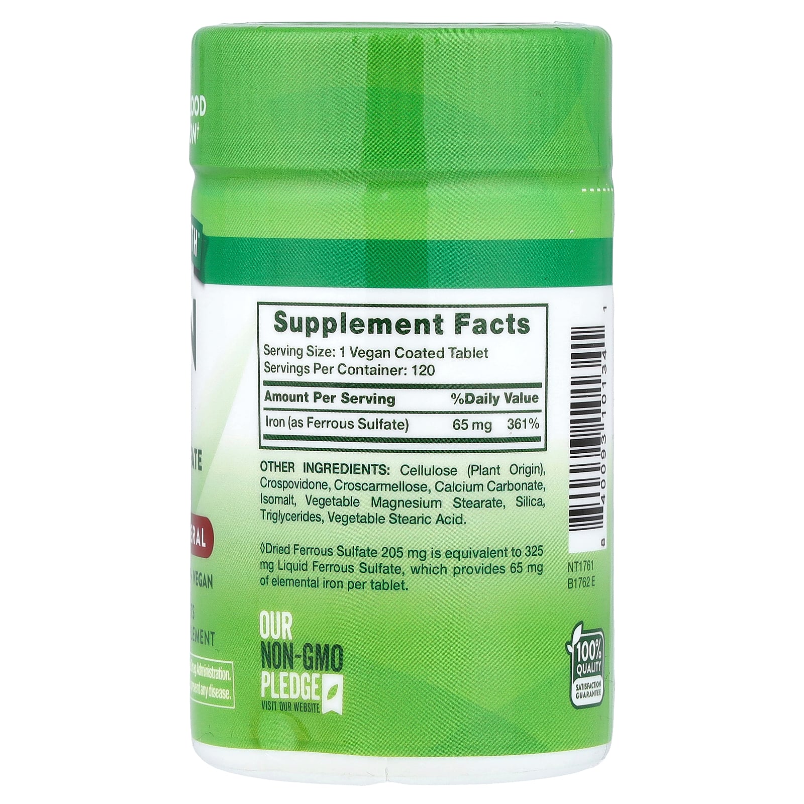 【7,000円以上購入で20%OFFクーポン★9/19 20:00~9/24 01:59】Nature's Truth 鉄 【 iHerb アイハーブ 公式 】 ネイチャーズトゥルース 鉄分 ミネラル サプリメント サプリ タブレット 65mg 120粒 iherb-official-10007577 iHerb サンプル画像2