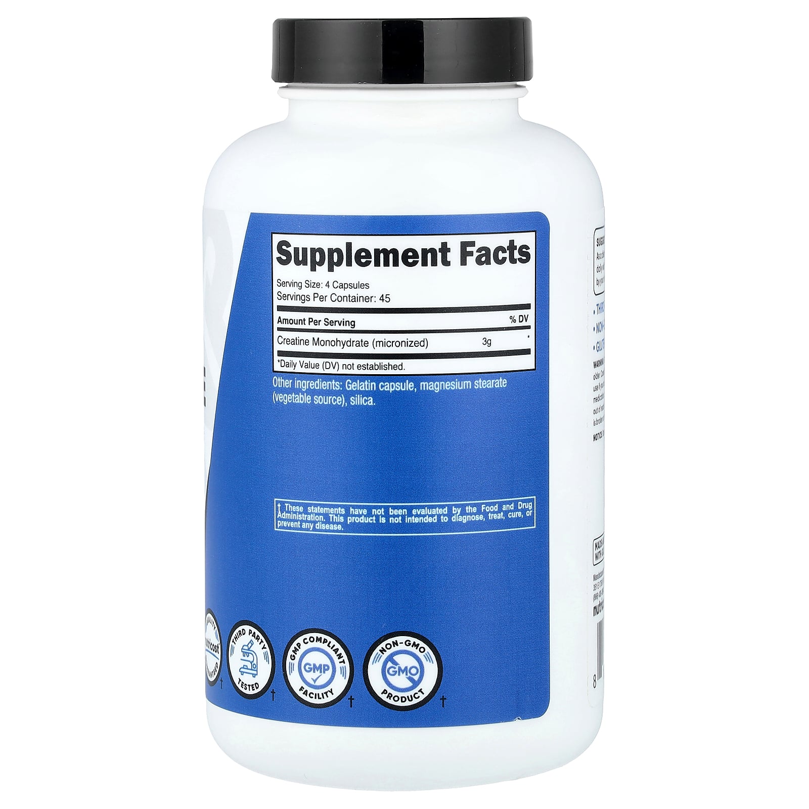 Nutricost クレアチン 【 iHerb アイハーブ 公式 】 ニュートリコスト 微粉化クレアチン モノハイドレード 水和物 サプリメント サプリ カプセル 3,000mg 180粒 iherb-official-10020304 iHerb サンプル画像2
