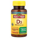 【POINT10倍★4/14 20:00~4/17 09:59】Nature Made ビタミンD3 【 iHerb アイハーブ 公式 】 ネイチャーメイド ビタミンD ビタミン類 ビタミンサプリ サプリメント サプリ タブレット 50mcg 100粒