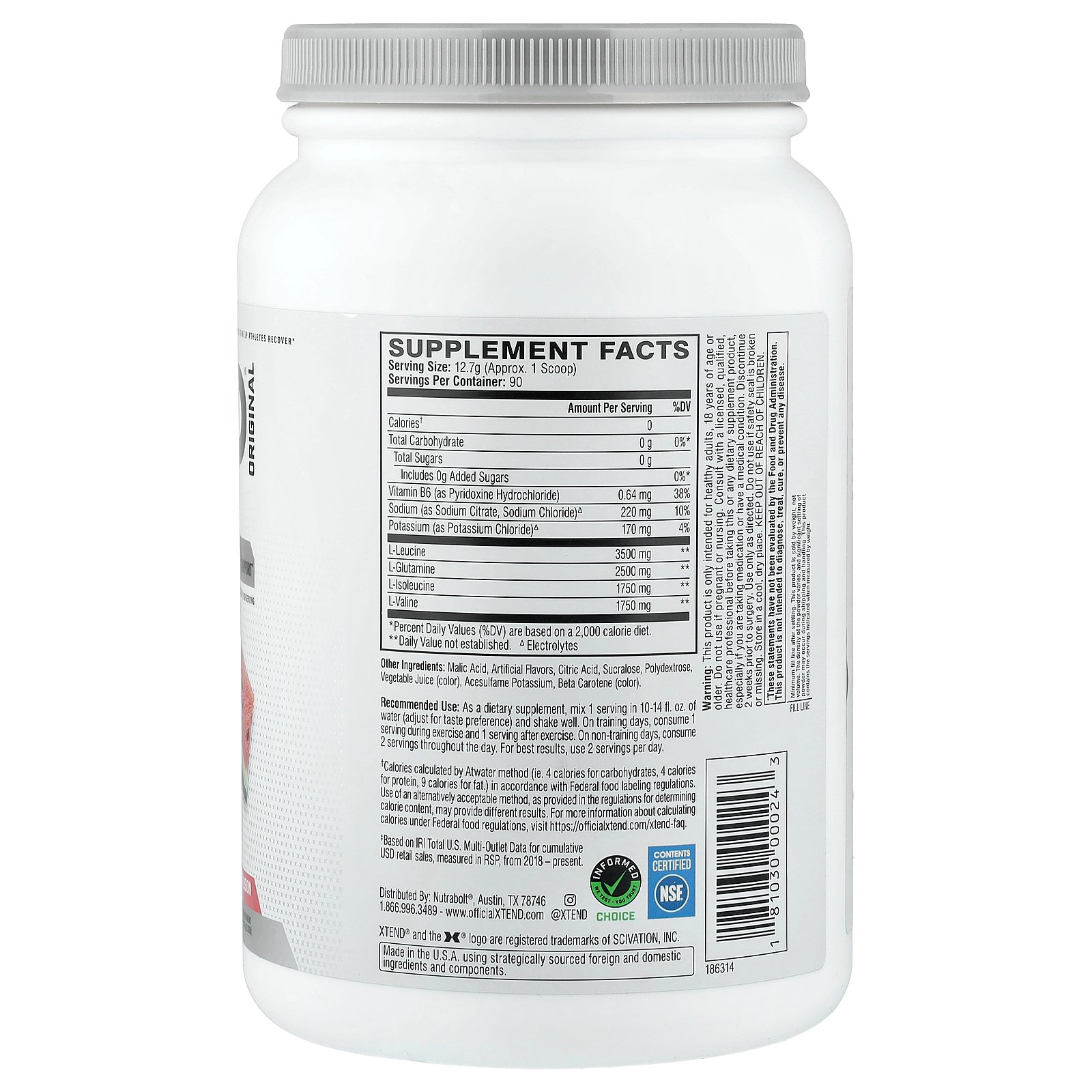 Xtend BCAA 【 iHerb アイハーブ 公式 】 エクステンド スポーツドリンク オリジナ...