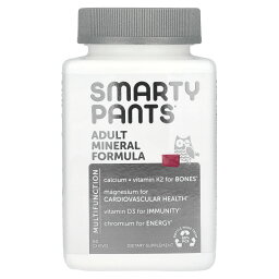 【マラソン期間限定MAX P20倍】SmartyPants アダルト ミネラル コンプリート 【 iHerb アイハーブ 公式 】 スマーティパンツ マルチ ビタミン カルシウム ビタミンK2ビタミンD サプリメント サプリ チュアブル ミックスベリー 60粒