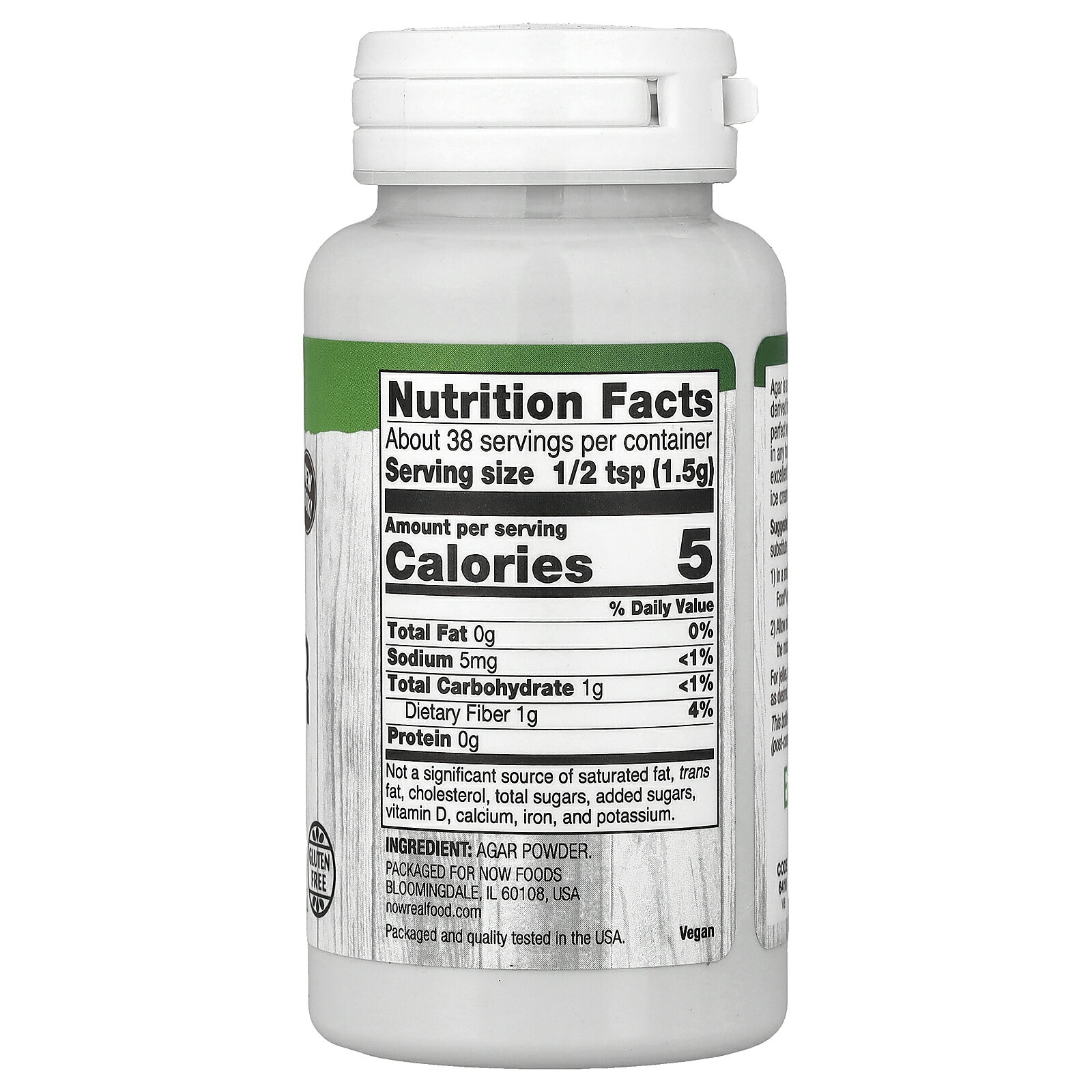 【15%OFFクーポン★7/19 20:00~7/26 01:59】NOW Foods 寒天パウダー 【 iHerb アイハーブ 公式 】 ナウフーズ リアルフード 植物性 ゼラチン 食品 粉末寒天 粉寒天 アガーパウダー 57g iherb-official-10000674 iHerb サンプル画像3