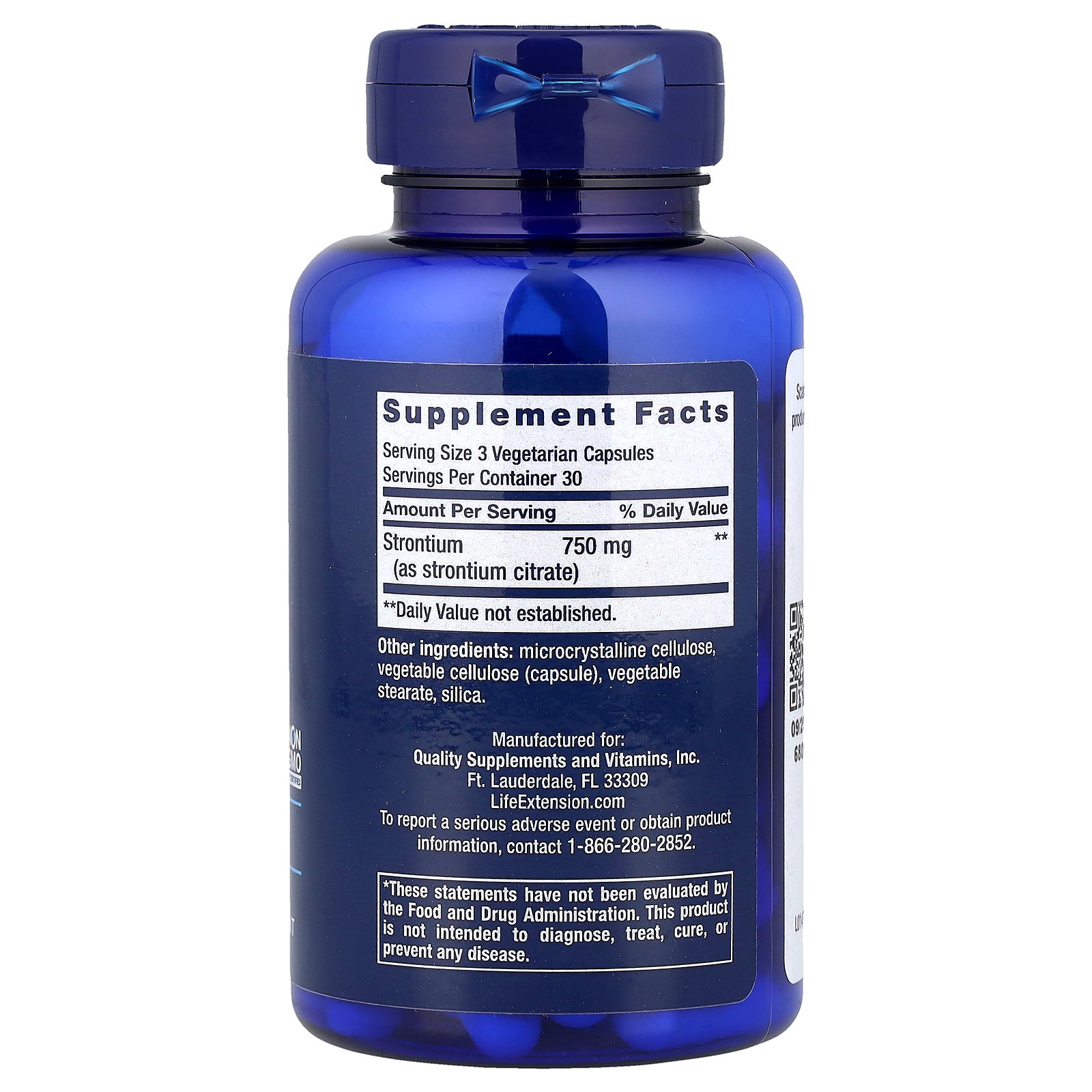 Life Extension ストロンチウム カプセル 【 iHerb アイハーブ 公式 】 ライフエク...