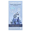 【P15倍★5/9 20:00~5/16 01:59】Natracare オーガニック コットン タンポン 【 iHerb アイハーブ 公式 】 ナトラケア 生理用品 衛生用品 綿100% スーパー 16個