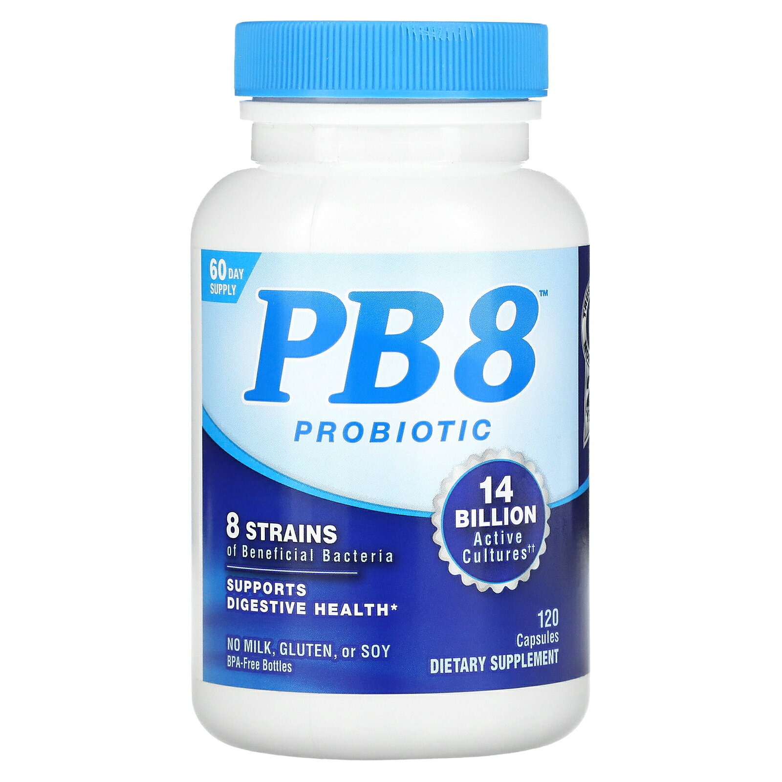 製品仕様 商品名 PB8 プロバイオティクス 【 iHerb アイハーブ 公式 】 ニュートリションナウ Nutrition Now 乳酸菌 ビフィズス菌 アシドフィルス菌 カゼイ菌 サプリメント サプリ カプセル 140億個 120粒 商品説明 - 名称 乳酸菌含有食品 原材料 微結晶性セルロース、ラクトバチルスアシドフィルスLA-14?、ビフィドバクテリウムラクチスBL-04?、ラクトバチルスプランタルムLP-115?、ステアリン酸マグネシウム、シリカ、ラクトバシラスサリバリウスLS-33?、ビフィドバクテリウムビフィダムBB-06?、ビフィドバクテリウムロンガムBL-05?、ラクトバチルスラムノーススLR-32?、ラクトバチルスカゼイLC-11?、カプセル（水、ゼラチン）、イヌリン本製品は、グルテン、卵、乳製品、ピーナッツ、木の実、大豆を使用していません。 内容量 120粒 賞味期限 パッケージに記載 保存方法 高温多湿を避けて保存してください。開封後は冷蔵保存をおすすめします。 商品区分 健康食品（海外製） 生産国 アメリカ 製造者 Threshold EnterprisePo Box 775191, Chicago, 60677-5191 USA 輸入者 本商品は個人輸入商品のため、購入者の方が輸入者となります。 広告文責 iHerb19516163600