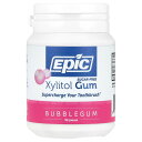 Epic Dental キシリトール ガム 【 iHerb アイハーブ 公式 】 エピックデンタル 砂糖不使用 バブルガム 50粒