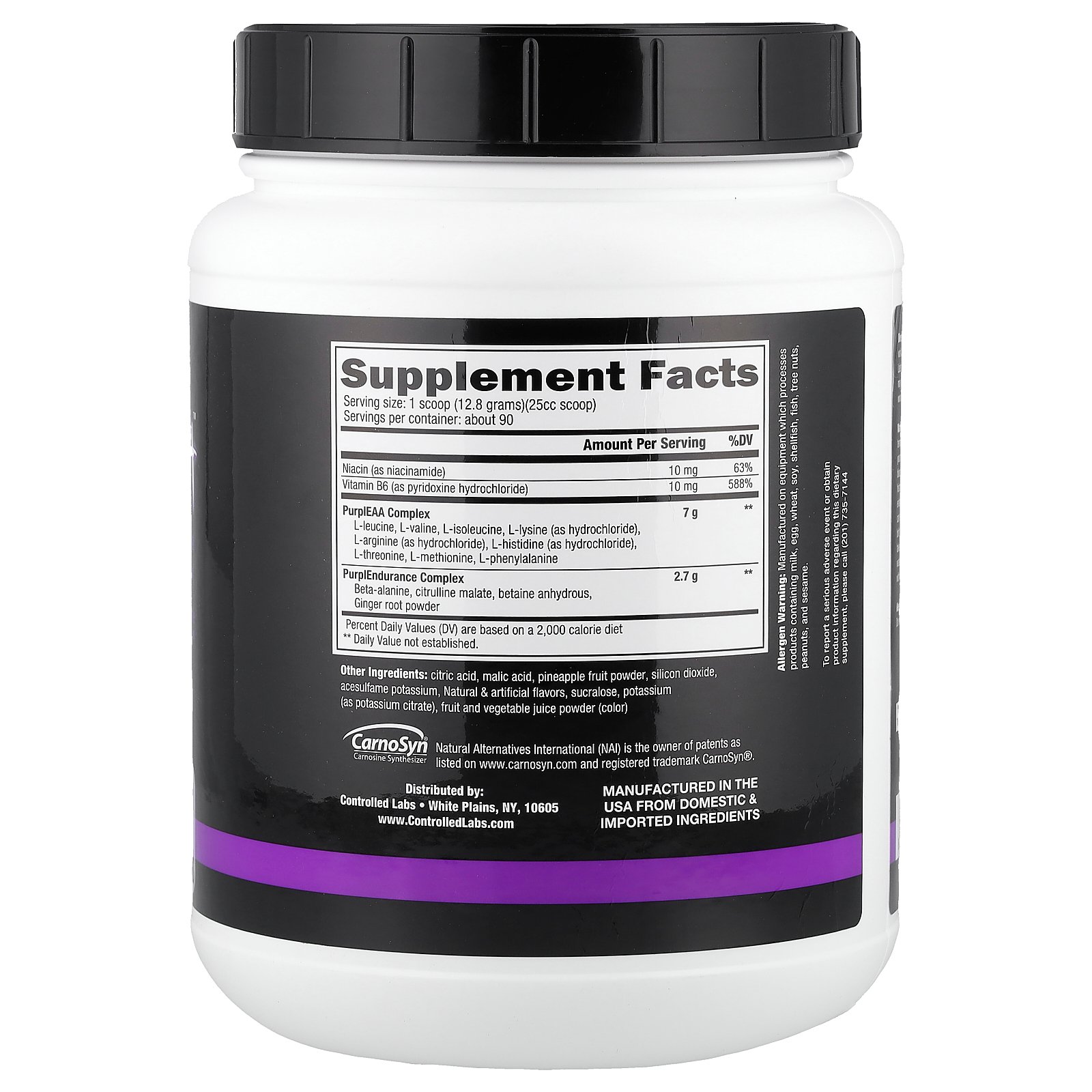 Controlled Labs パープルラース 【 iHerb アイハーブ 公式 】 コントロールドラボ EAA アミノ酸 サプリ サプリメント 健康食品 栄養補助食品 必須アミノ酸 パウダー 粉末 パープルレモネード 1,108g 90回分 iherb-official-10011391 iHerb サンプル画像2