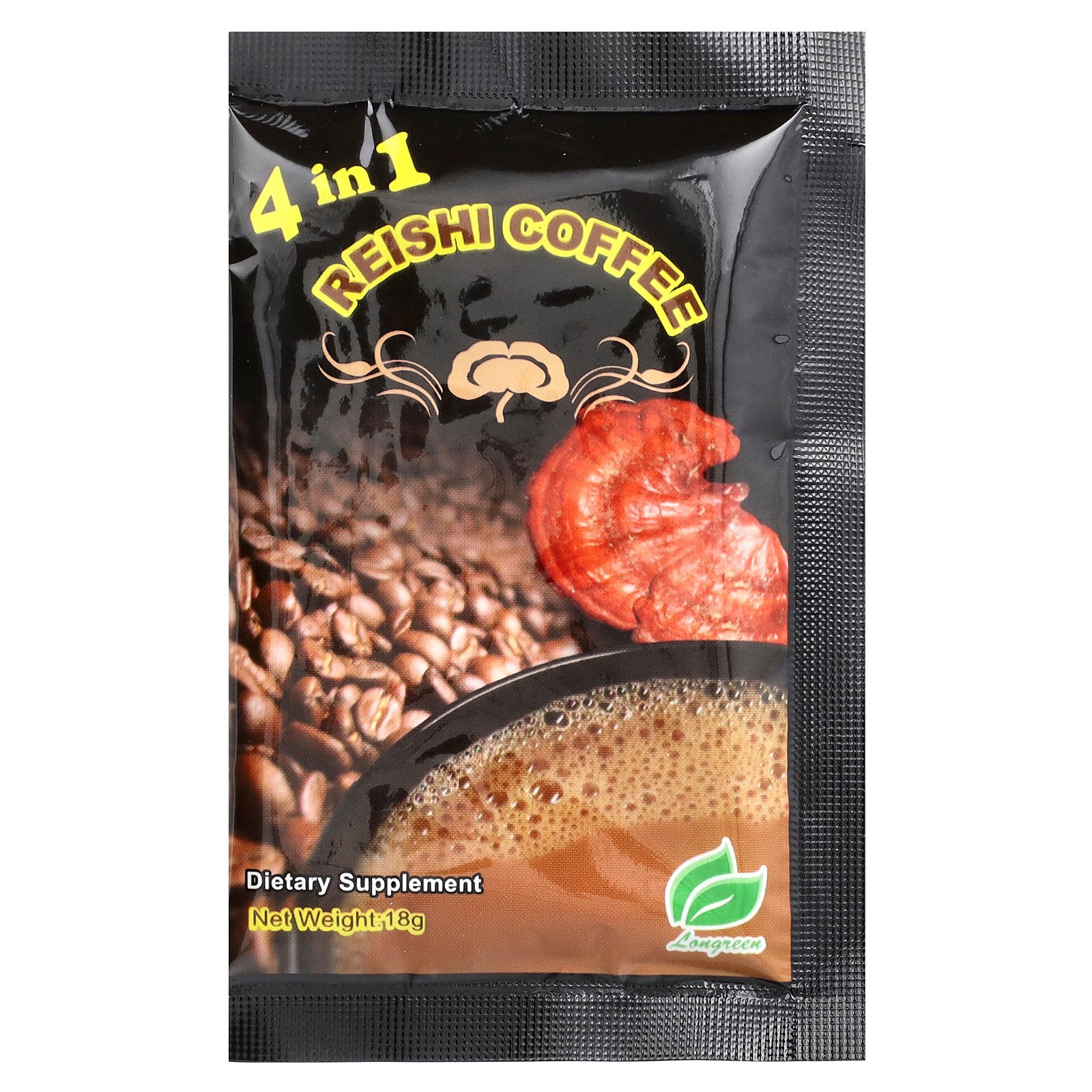 【7,000円以上購入で20%OFFクーポン★9/19 20:00~9/24 01:59】Longreen 霊芝コーヒー 【 iHerb アイハーブ 公式 】 ロングリーン 霊芝 インスタントコーヒー 10袋 iherb-official-10007515 iHerb サンプル画像3