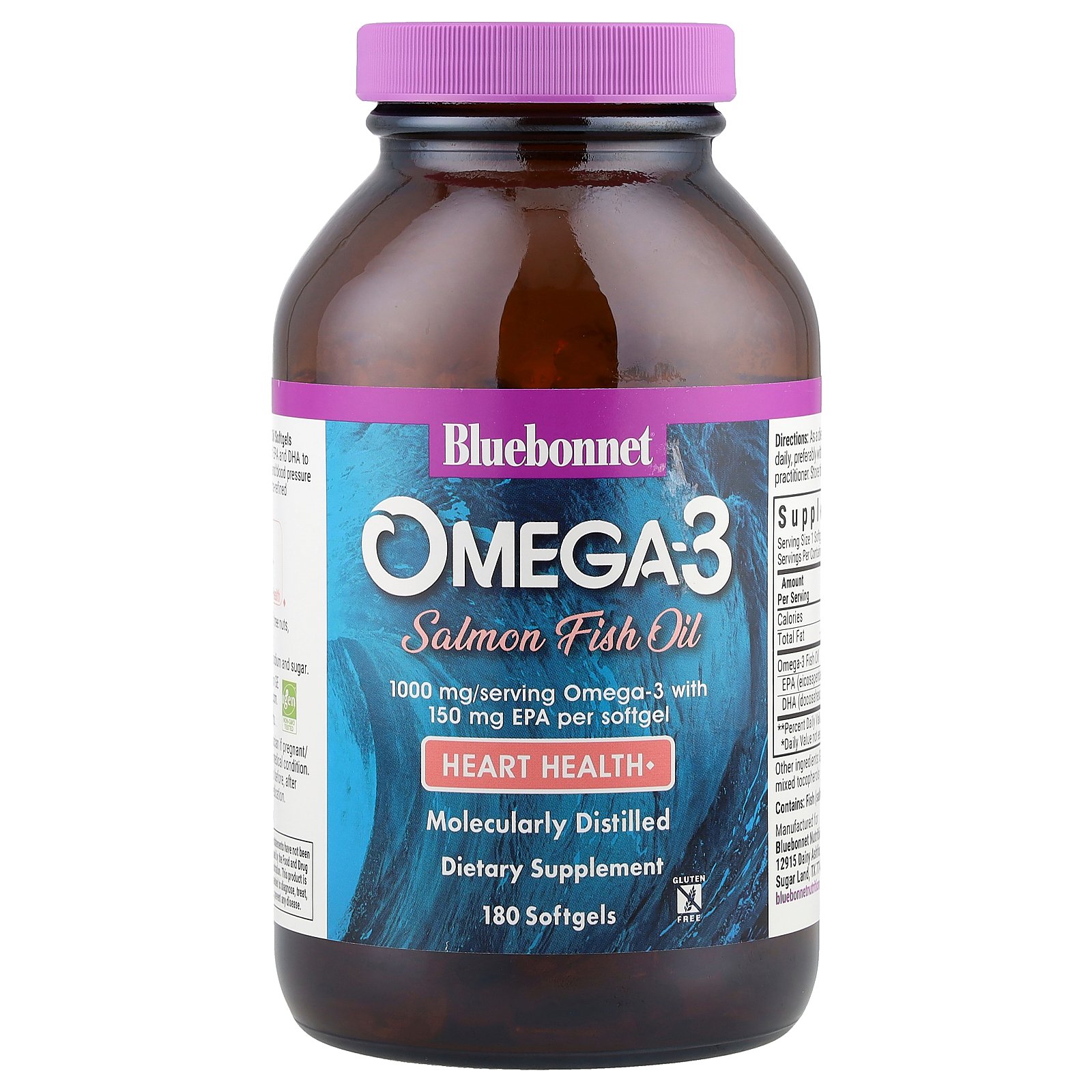 Bluebonnet Nutrition オメガ3 サーモン フィッシュオイル 【 iHerb アイハーブ 公式 】 ブルーボネット ニュートリション オメガ3脂肪酸 DHA EPA サプリメント サプリ ソフトジェル 1,000mg 180粒 iherb-official-10012225 iHerb サンプル画像3
