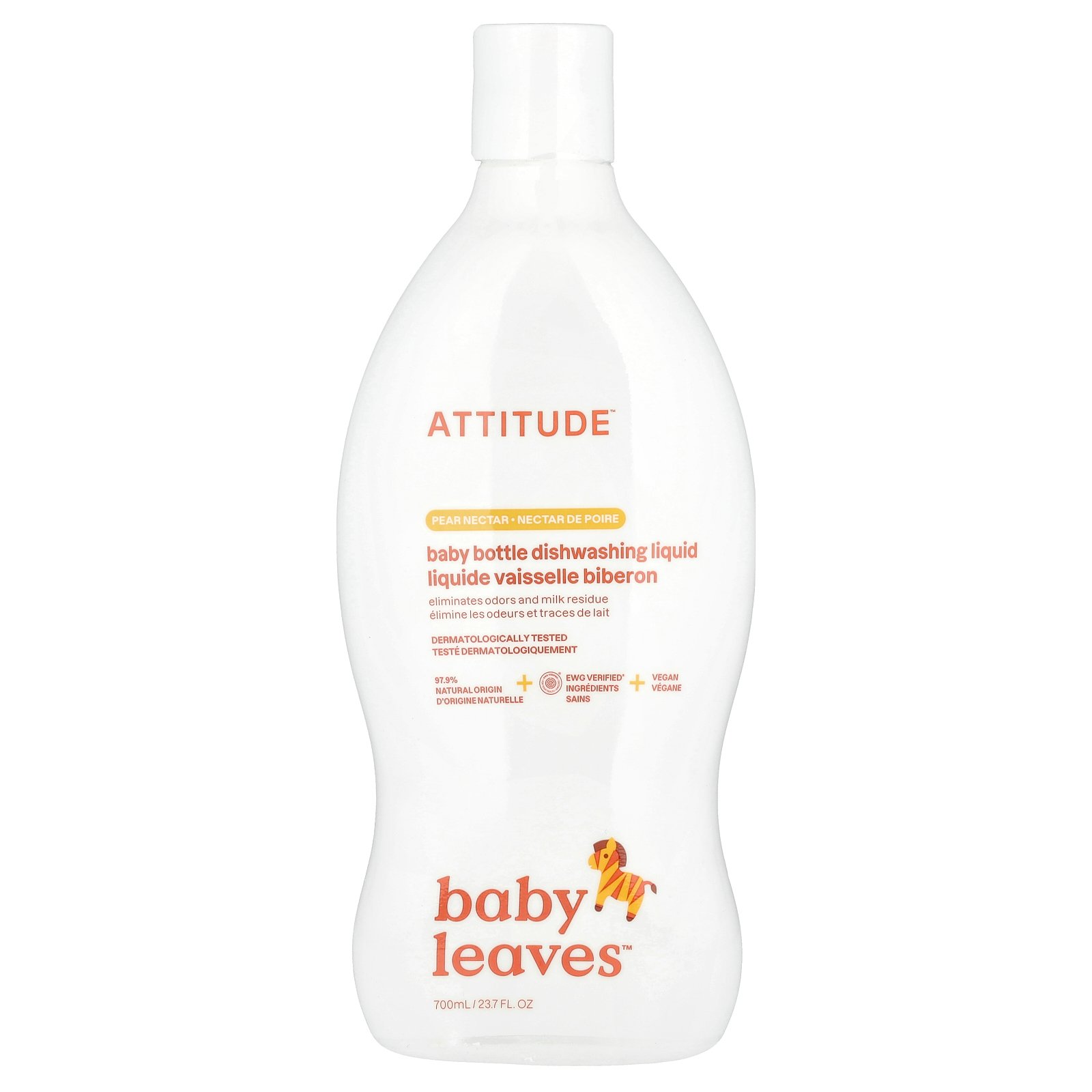 【POINT10倍★4/14 20:00~4/20 23:59】ATTITUDE 哺乳びん 食器用洗剤 【 iHerb アイハーブ 公式 】 アティチュード リトルワンズ ベビーボトル 哺乳瓶用洗剤 ペアネクター 700ml