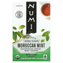 楽天iHerb【マラソン期間限定MAX P20倍】Numi Tea オーガニック モロッコ ミントティー 【 iHerb アイハーブ 公式 】 ヌミティー ハーブティー カフェインフリー ティーバッグ 18袋