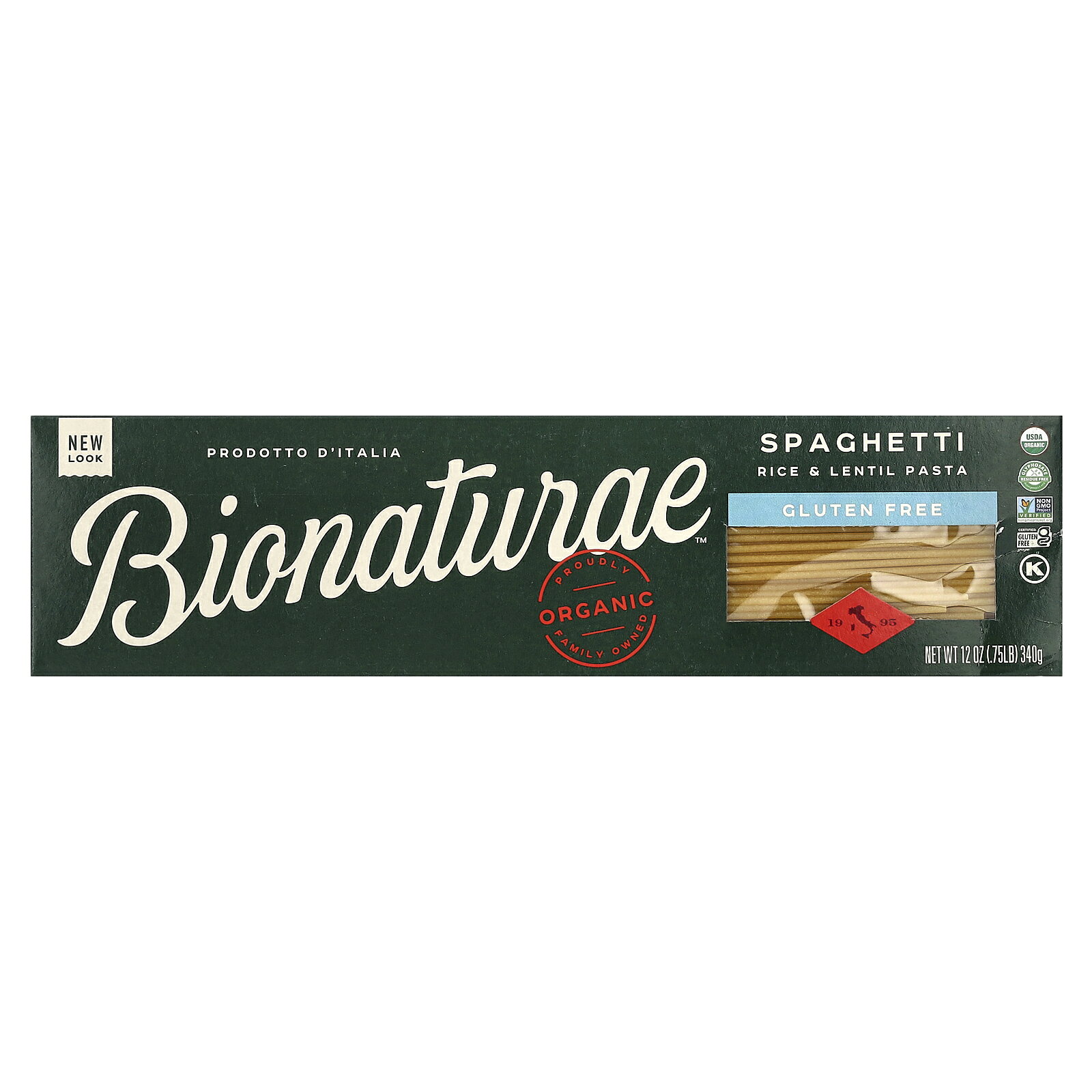 製品仕様 商品名 Bionaturae 100％ オーガニック 米粉 レンズ豆 パスタ 【 iHerb アイハーブ 公式 】 バイオナチュラエ グルテンフリー スパゲッティー 340g 商品説明 - 名称 パスタ 原材料 オーガニック玄米粉、オーガニック米粉、オーガニック黄レンズ豆粉グルテンフリーの専用設備で製造されています。乳製品、卵、魚、甲殻類、木の実、ピーナッツ、グルテン、大豆は含まれていません。 内容量 340g 賞味期限 パッケージに記載 保存方法 高温多湿を避けて保存してください。 商品区分 食品（海外製） 生産国 アメリカ 製造者 Euro-Usa Trading Co., Inc.41 Norwich-Westerly Road, N Stonington, 6359 USA 輸入者 本商品は個人輸入商品のため、購入者の方が輸入者となります。 広告文責 iHerb19516163600