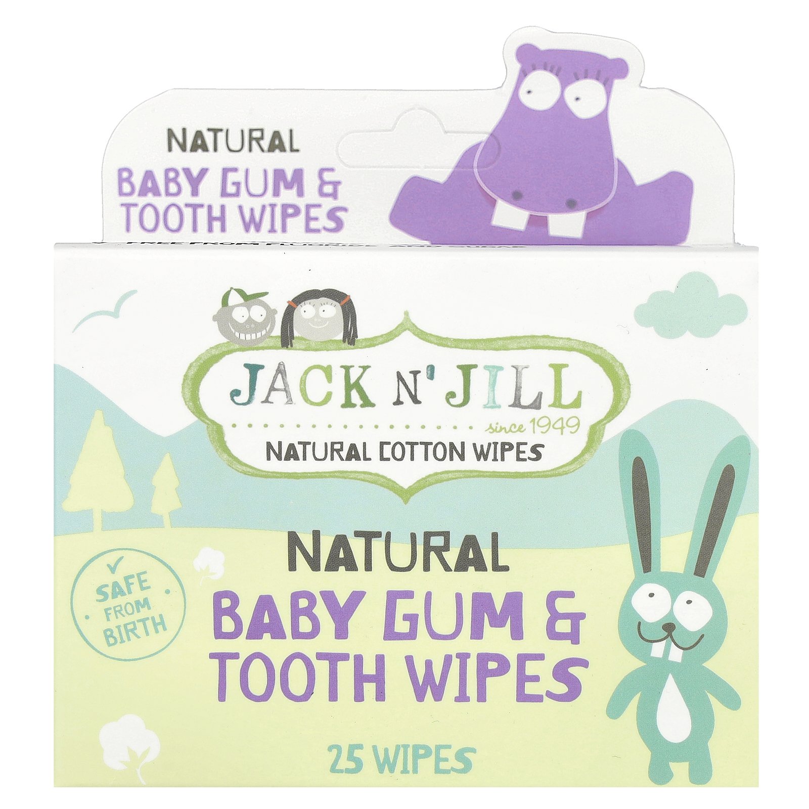 【POINT10倍★4/4 20:00~4/10 23:59】Jack n' Jill 赤ちゃん用 歯茎 & 歯磨きシート 【 iHerb アイハーブ 公式 】 ジャックアンドジル ナチュラル 歯みがきシート 個包装 25枚