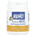 Epic Dental キシリトール ミント 【 iHerb アイハーブ 公式 】 エピックデンタル 砂糖不使用 フレッシュフルーツ 180粒