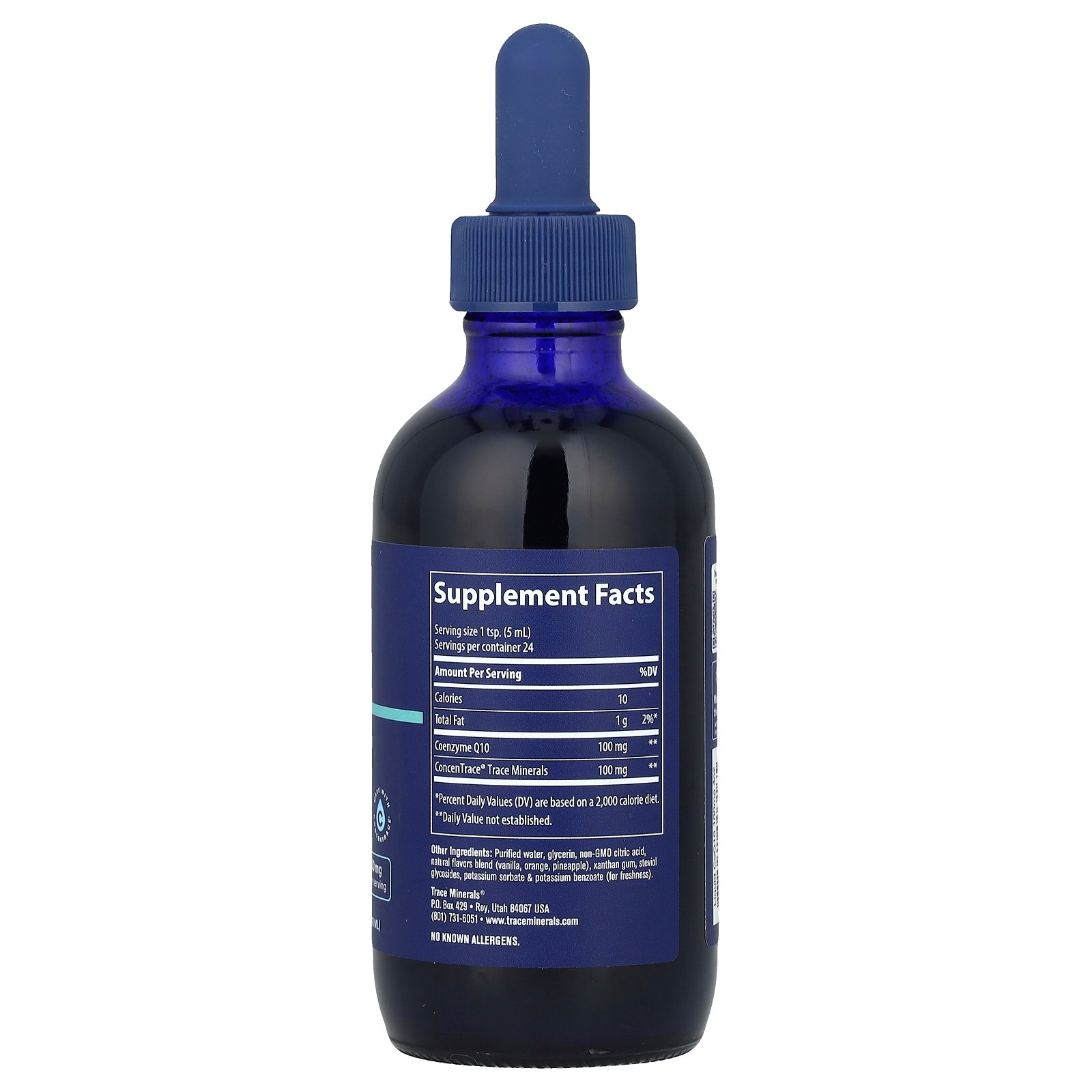 Trace Minerals リキッド コエンザイムQ10 【 iHerb アイハーブ 公式 】 トレースミネラルリサーチ CoQ10 ミネラル 微量ミネラル トレースミネラル サプリメント サプリ 液体 タンジェリン味 100mg 118ml iherb-official-10010678 iHerb サンプル画像2