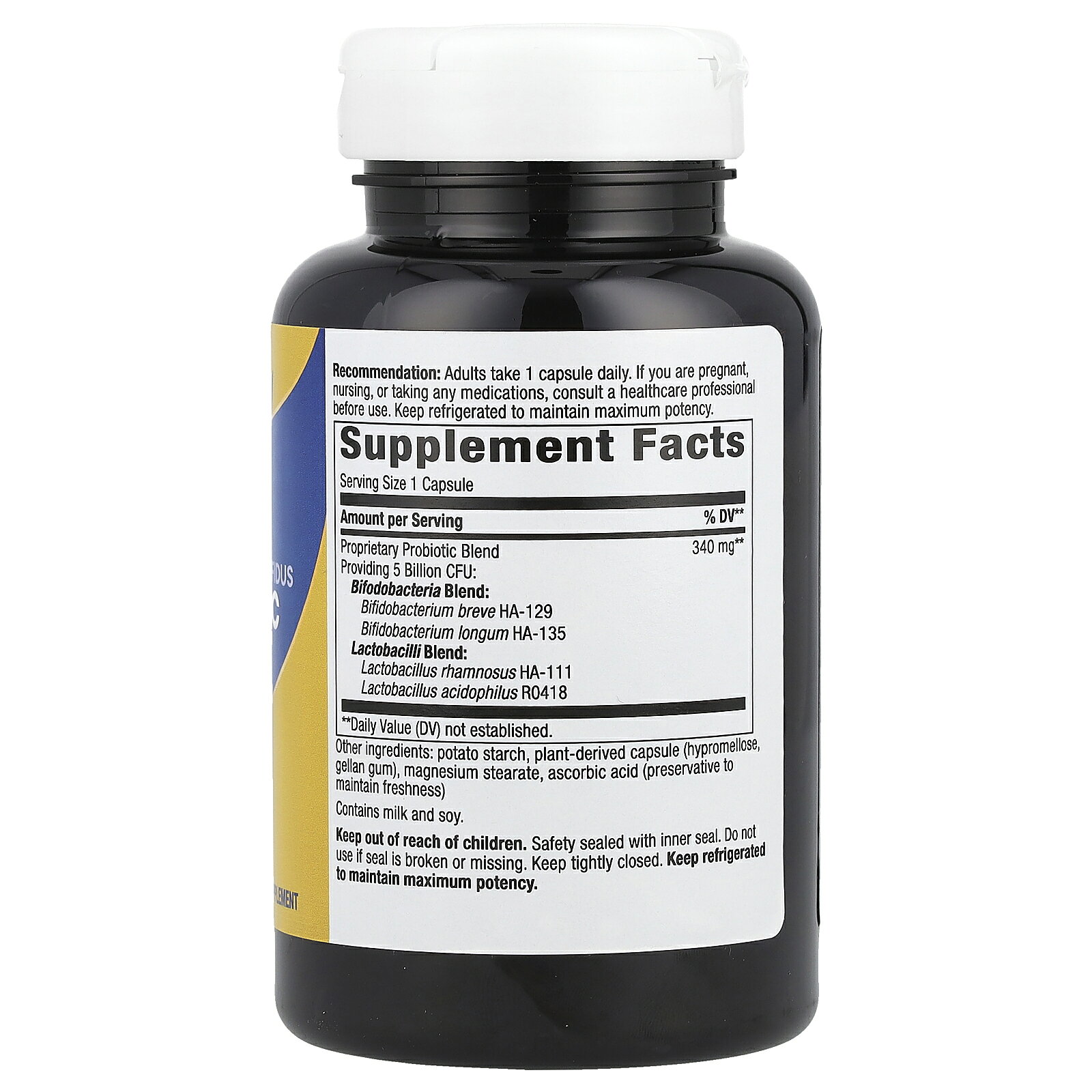 Nature's Way プリマドフィルス ビフィズス 【 iHerb アイハーブ 公式 】 ネイチャーズウェイ Primadophilus プロバイオティクス ビフィズス菌 乳酸菌 サプリメント サプリ ベジカプセル 遅延放出 50億CFU 180粒 iherb-official-10001813 iHerb サンプル画像3