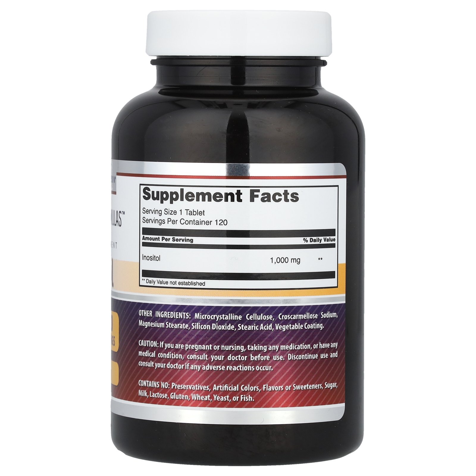 Amazing Nutrition イノシトール 【 iHerb アイハーブ 公式 】 アメージング ニュートリション サプリメント サプリ タブレット 1,000mg 120粒 iherb-official-10007832 iHerb サンプル画像2
